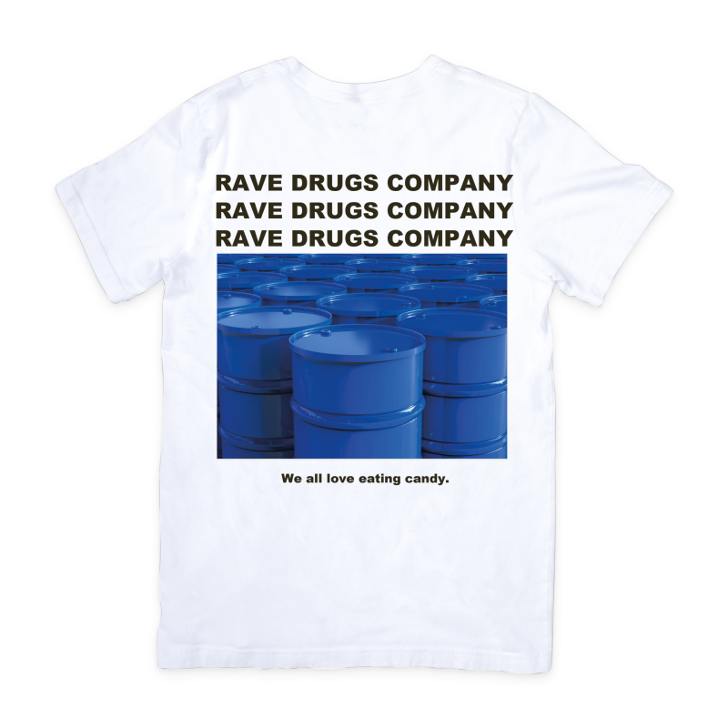 Rave drugs company shirt