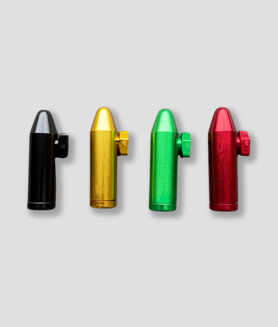 Dispenser snuif bullet - snuff bullet metaal