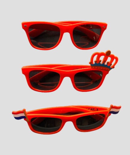Koningsdagbrillen oranje - oranje zonnebril
