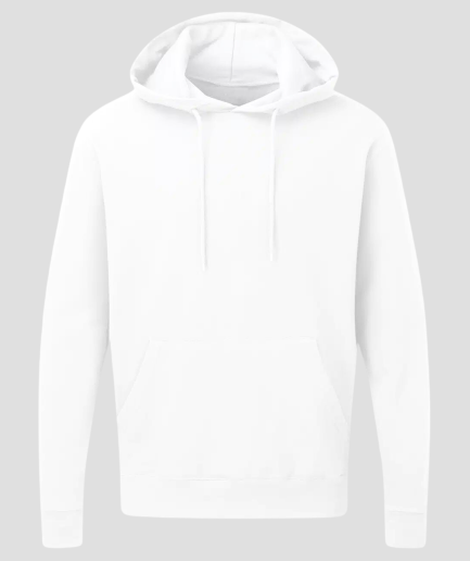 voorkant hoodie wit - festival kleding - rave kleding - techno kleding