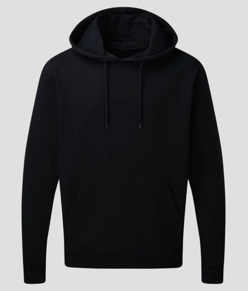 voorkant hoodie zwart - hoodie aan doen met slecht weer op een rave of festival - hoodie rave kleding