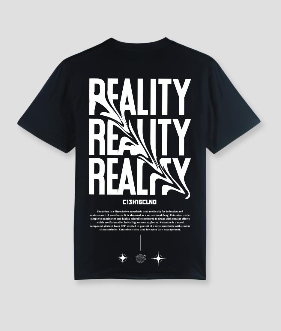 reality tshirt - excentrieke outfits voor op een rave techno feest