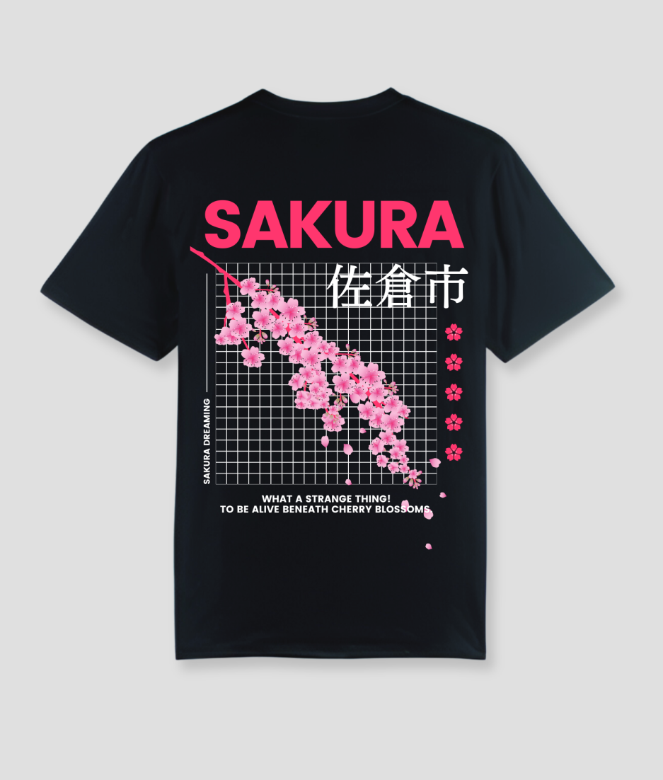 sakura tshirt - kleding voor op een festival kopen - kleding voor uitgaan