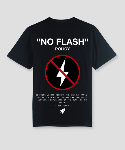 no flash - tshirt - kleding zwart