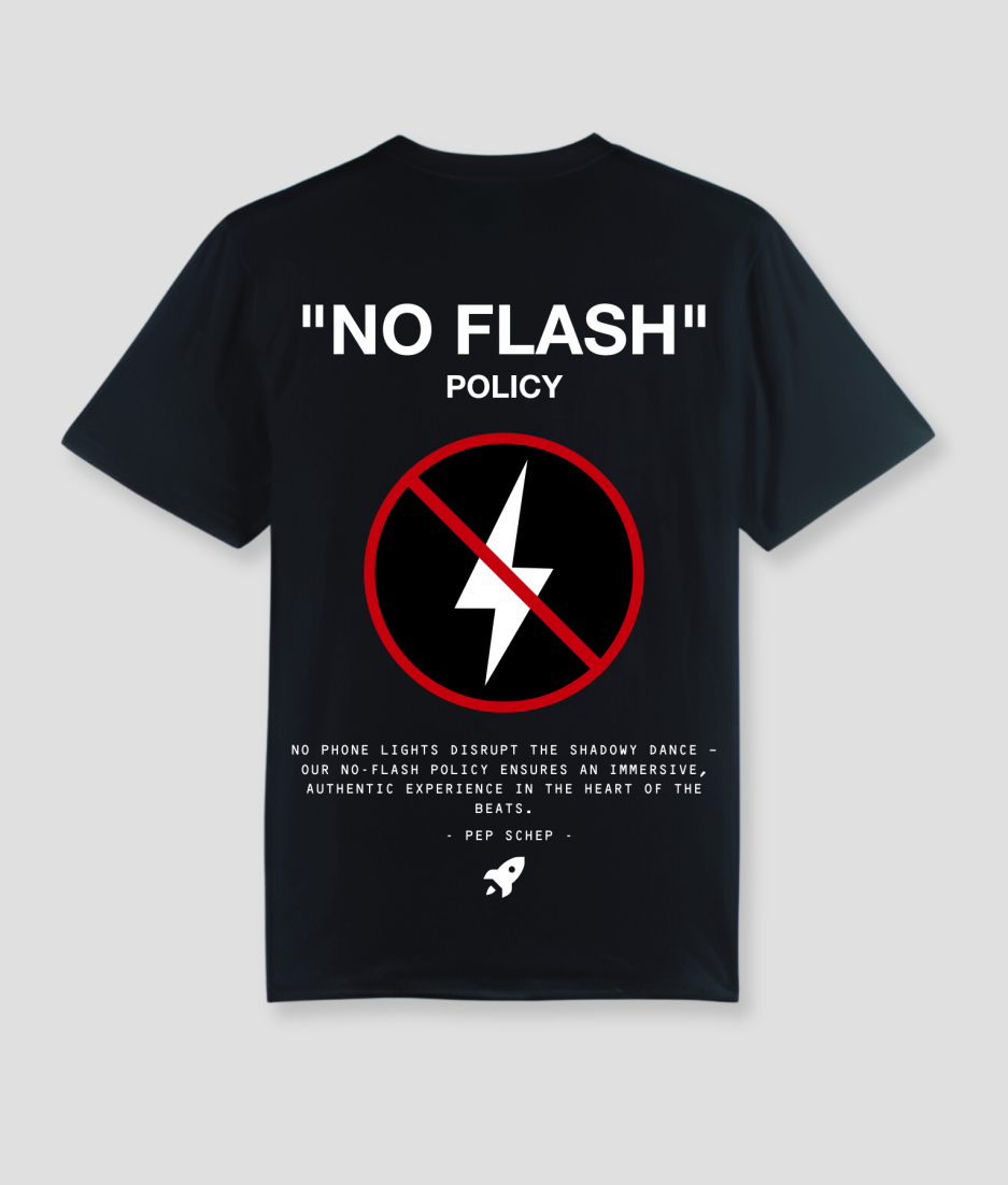 no flash - tshirt - kleding zwart