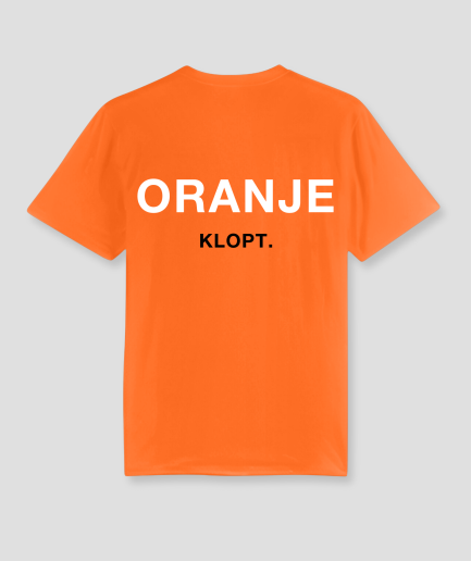 Oranje kingsday tshirt - 27 april kleding