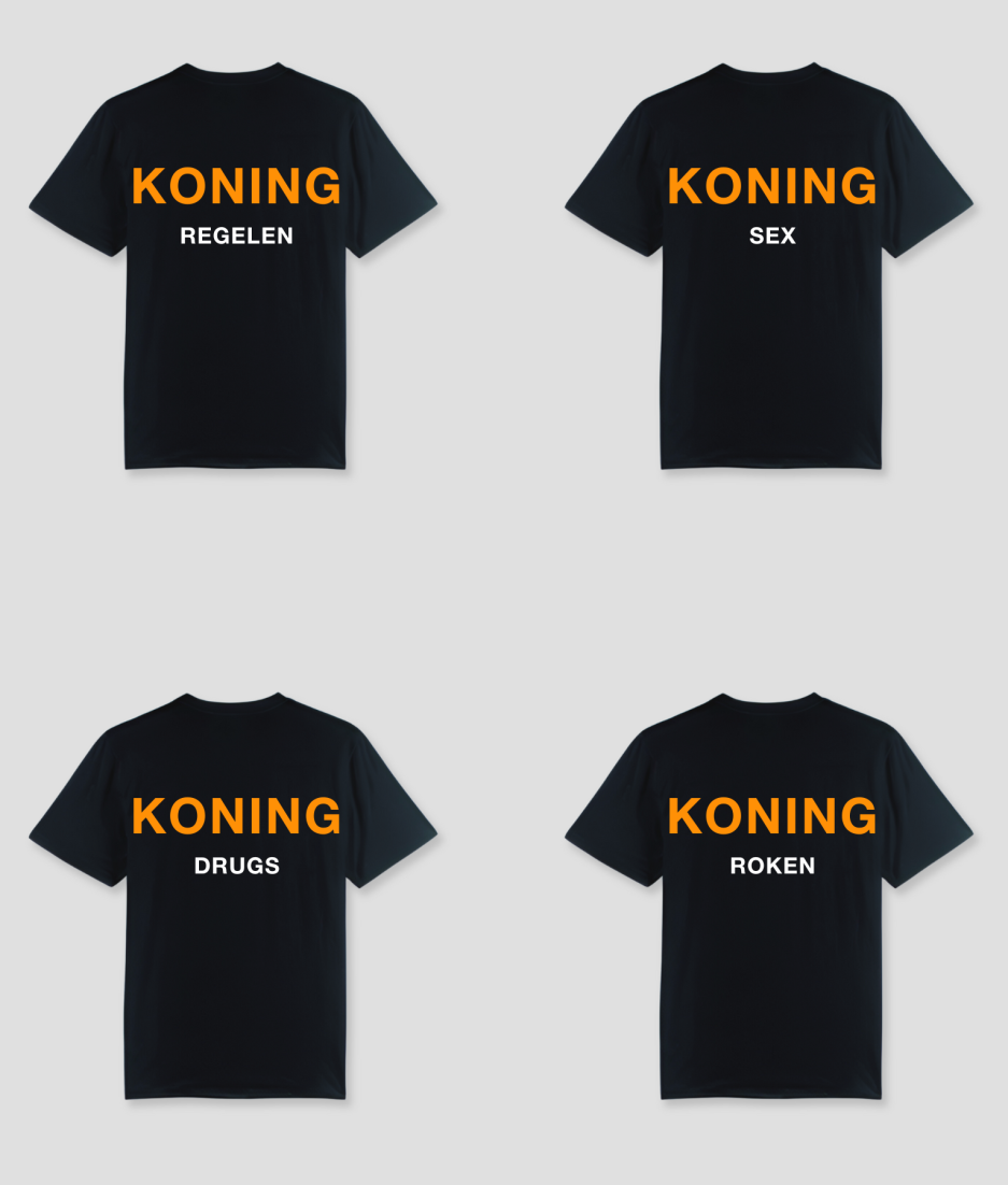 koningsdag kleding zwart