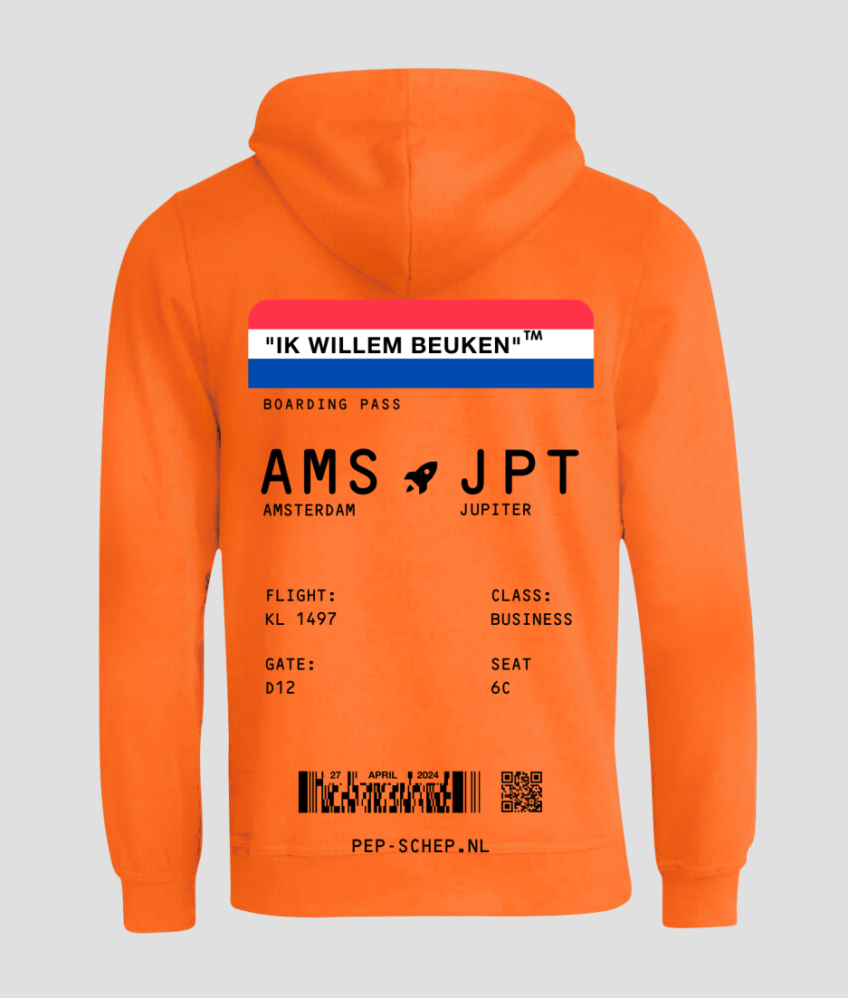 Kleding oranje koningsdag hoodie