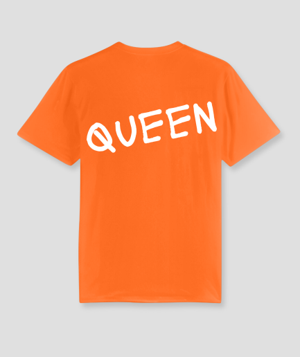 Queen tshirt oranje kingsday kleding