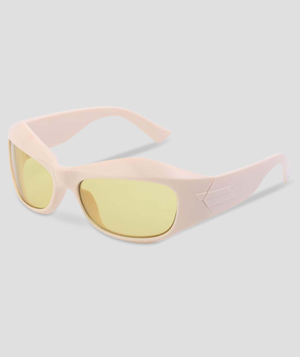 Hardstyle bril - festival zonnebril - gele glazen