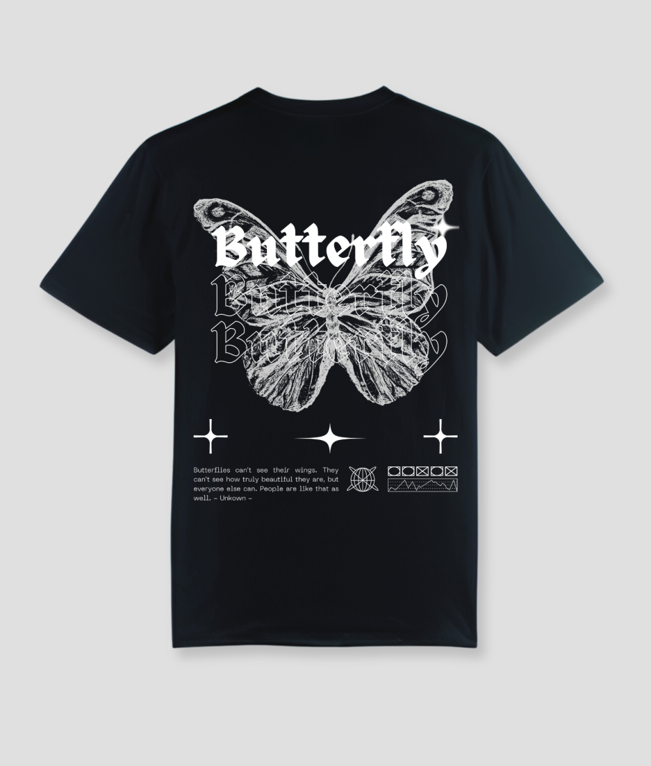 Butterfly kleding tshirt festival