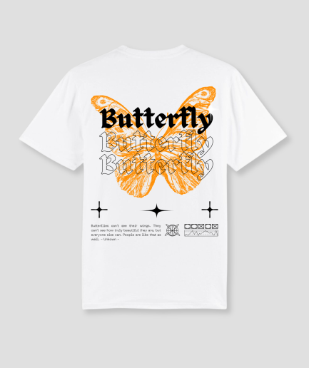 Butterfly oranje vlinder - kleding