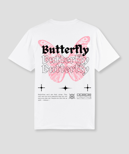 butterfly techno tshirt