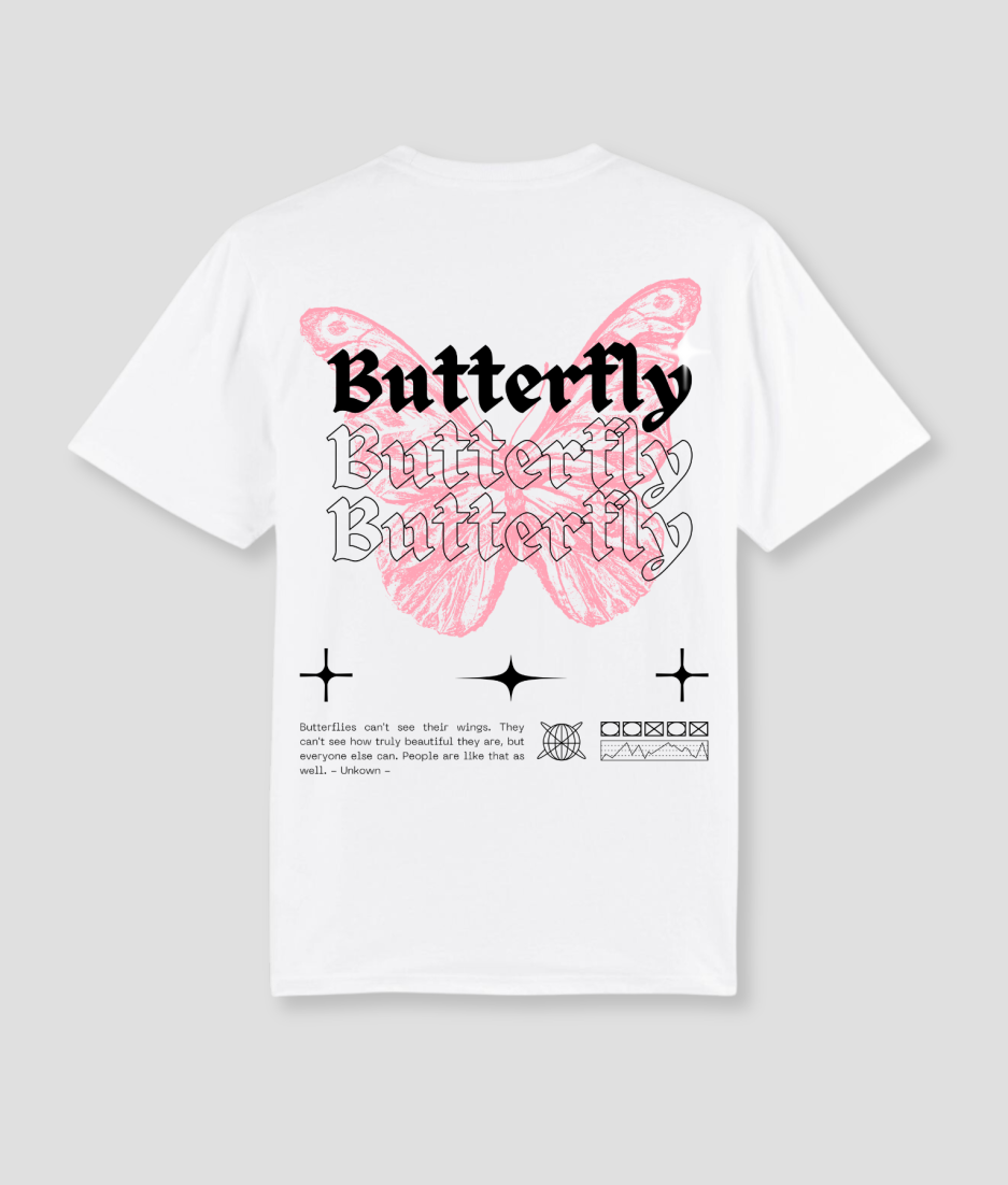 butterfly techno tshirt