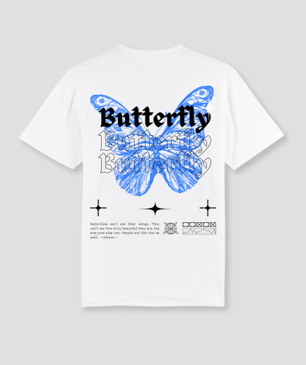 butterfly tshirt techno