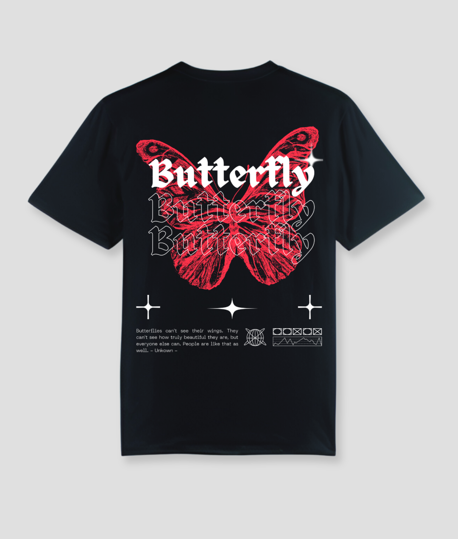vlinder - butterfly - tshirt - festival