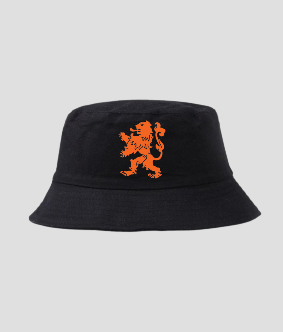 Buckethat oranje leeuw