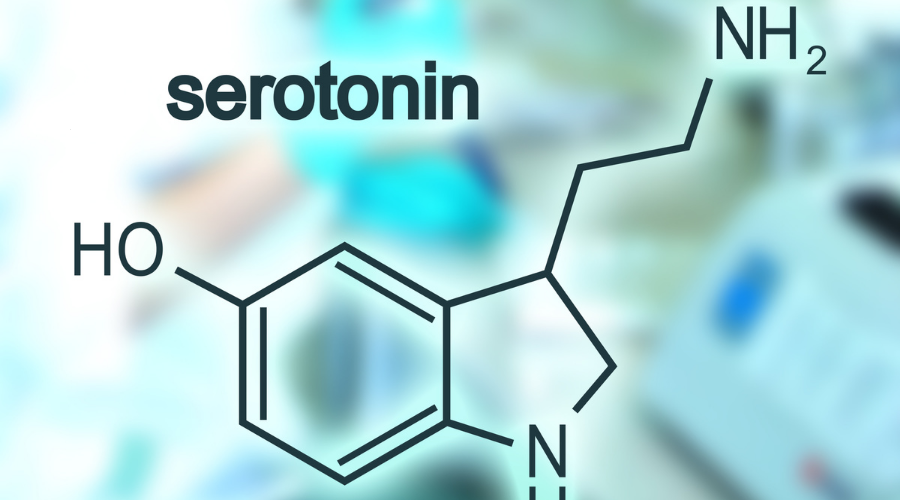 Illustratie van serotonine