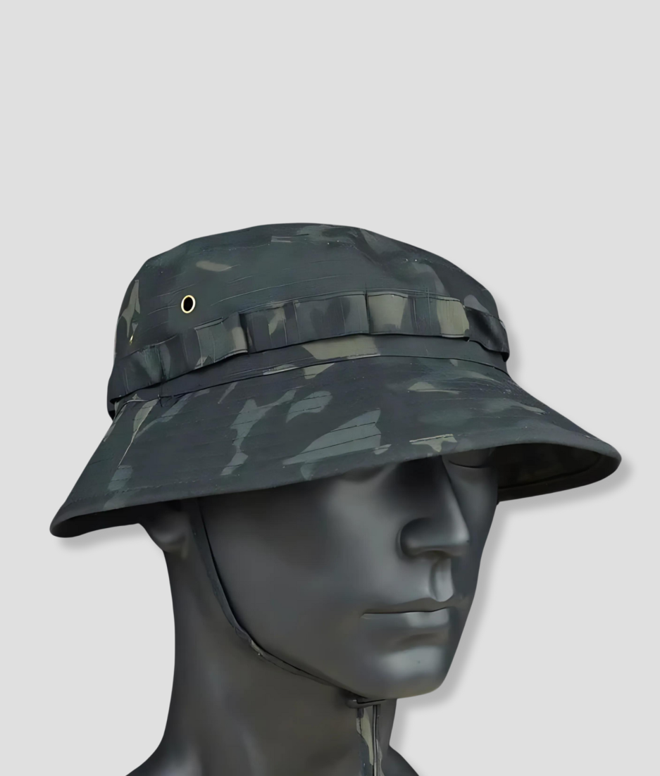 Bucket hat army kleur