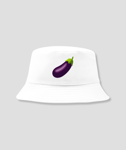 aubergine bucket hat