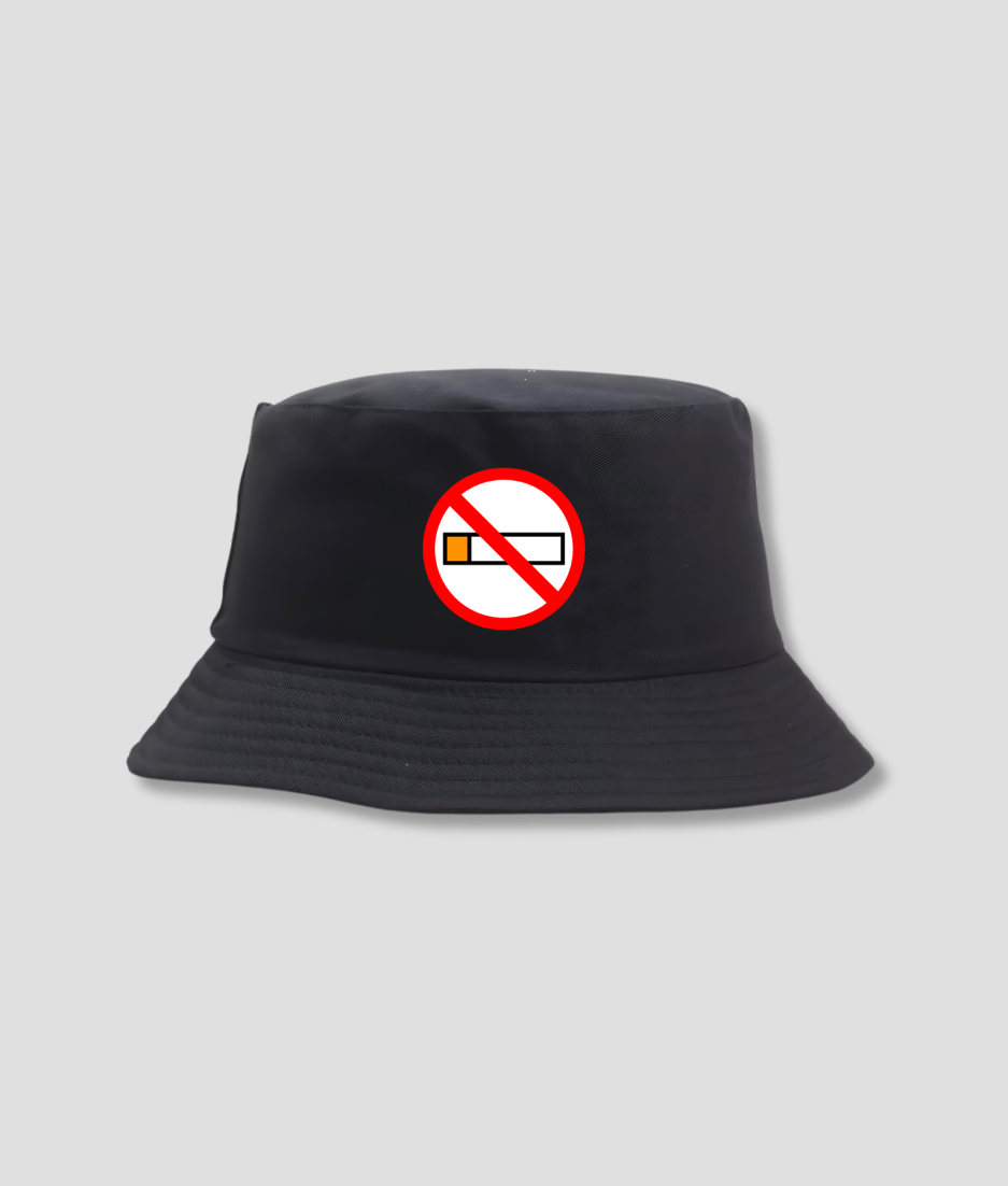 zwarte bucket hat