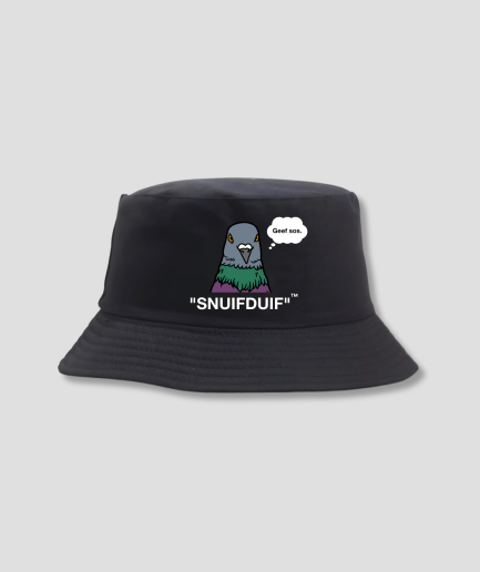 zwarte duif bucket hat