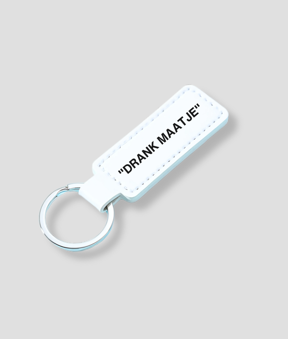 drank maatje witte sleutelhanger