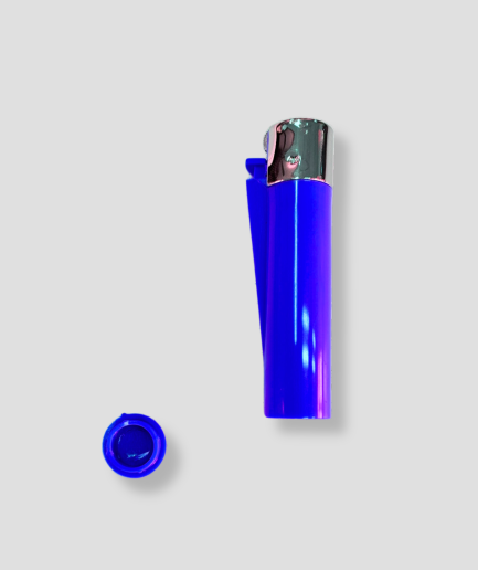 Blauwe lighter stash