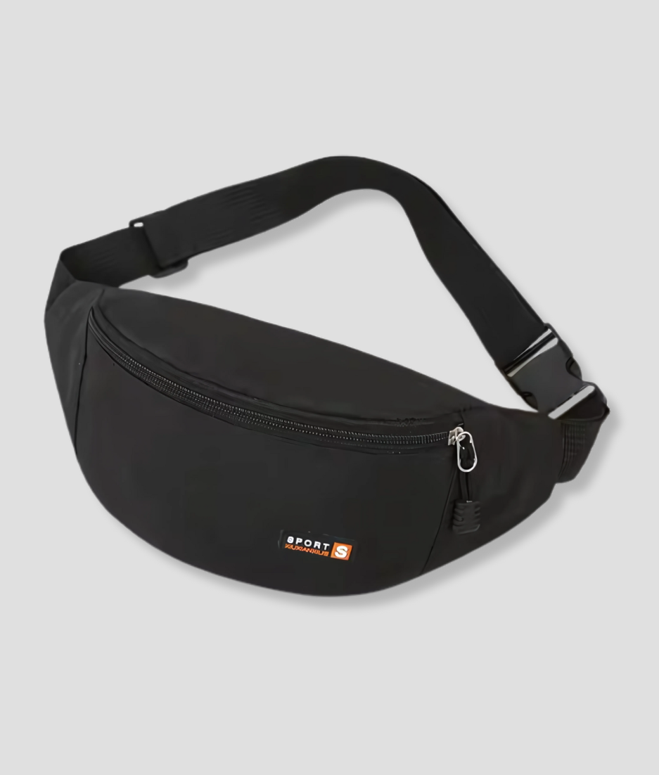 Zwarte fanny pack