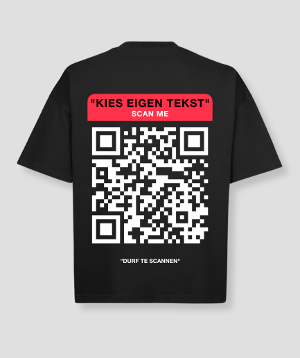 oversized qr code shirt