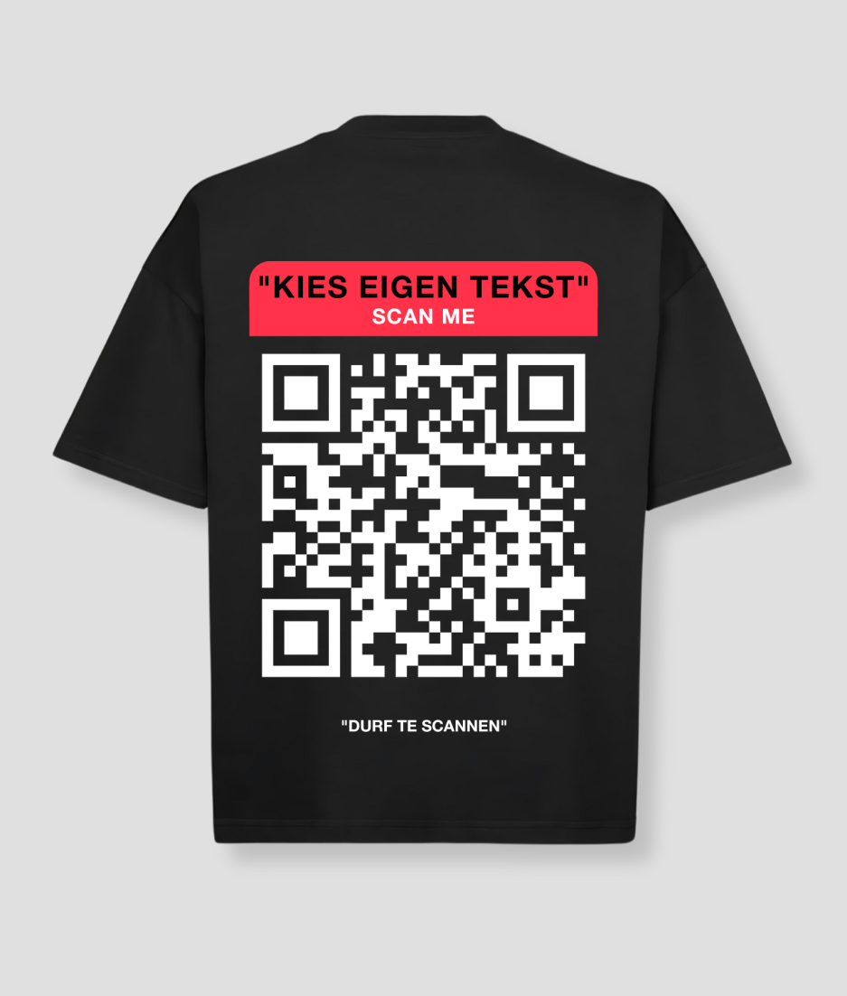 oversized qr code shirt