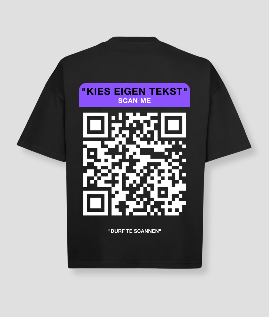 oversized qrcode shirt