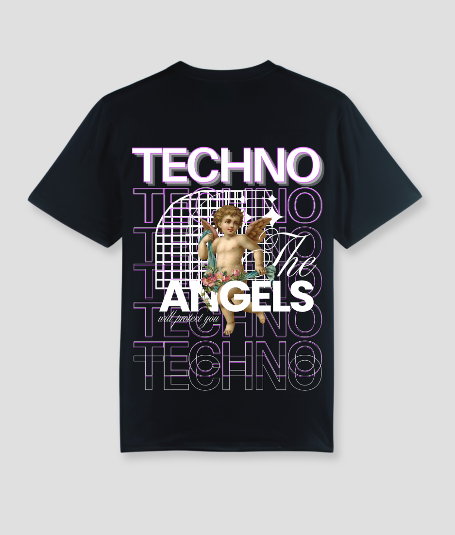 techno angles zwart