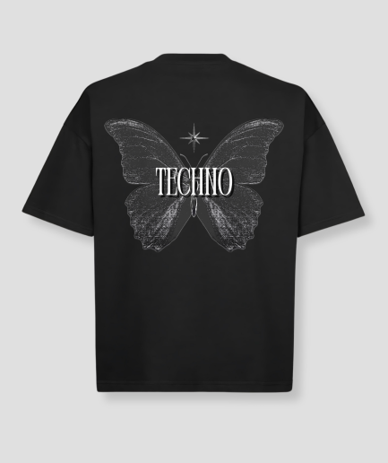 techno vlinder oversized