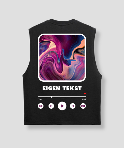 eigen tekst beuken tanktop