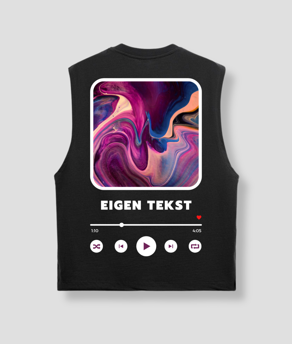 eigen tekst beuken tanktop