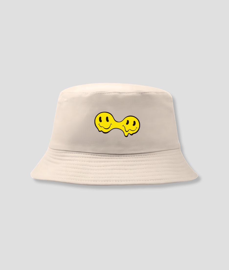 beige bucket hat