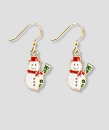 snowman earring