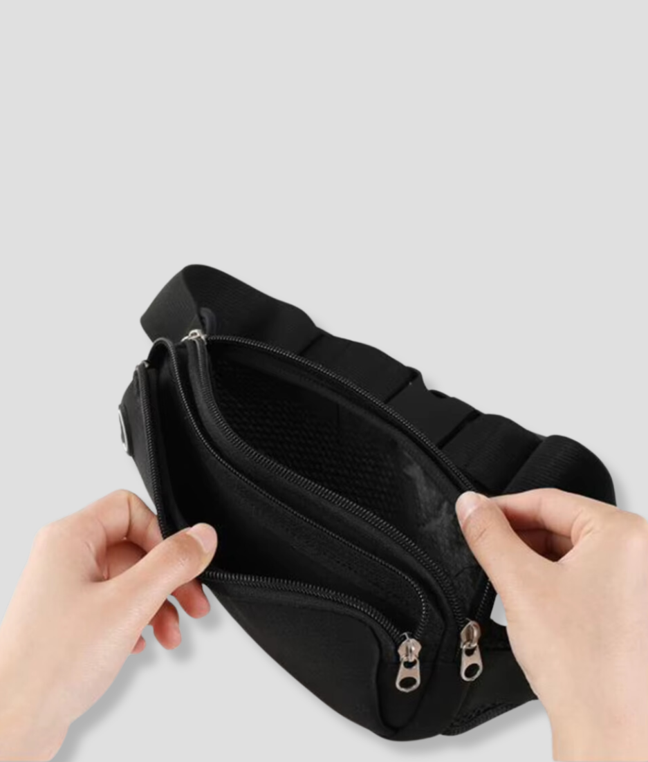 zwarte heuptas fanny pack