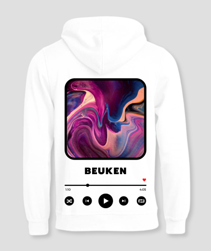 hoodie met eigen tekst