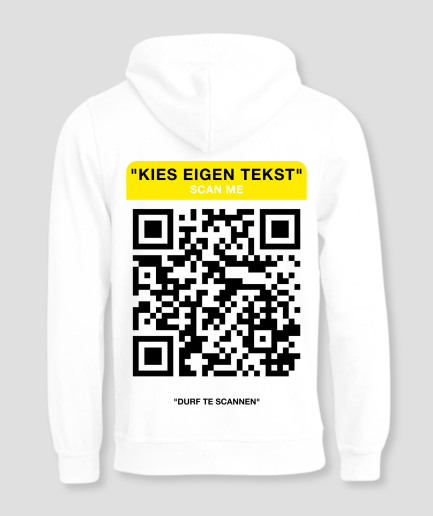 hoodie met qr code