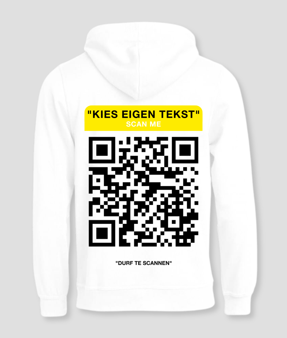 hoodie met qr code