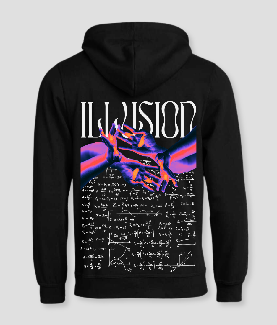 illusion techno hoodie