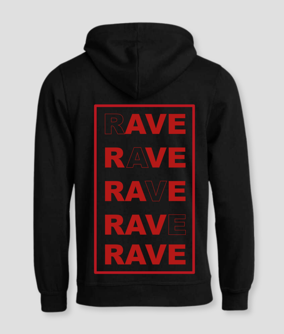 rave rave hoodie