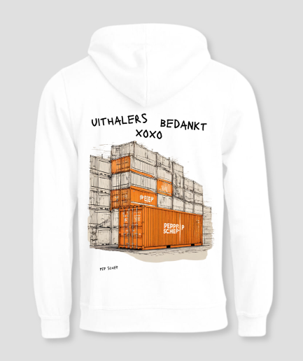 witte hoodie uithalers bedankt