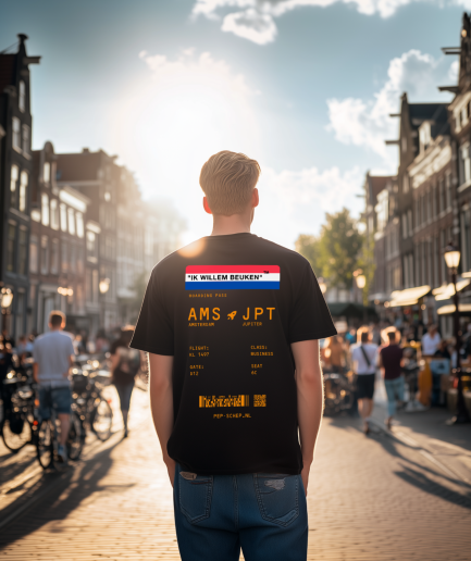 Oversized tshirt met vlag