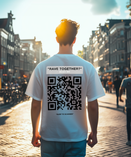 kleding qr code tshirt maken