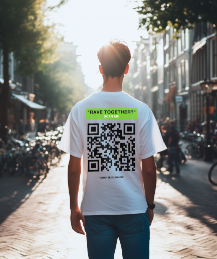 mooi uniek qr code shirt