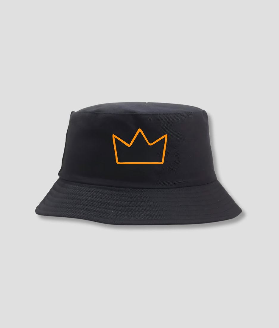 oranje kroontje buckethat - kroontje hoedje