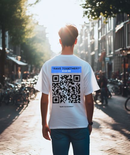 shirt promotie qr code